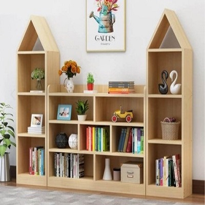 Kệ Sách Gỗ Hình Ngôi Nhà Rộng 1.5m TS70