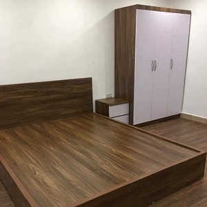 Combo bộ giường ngủ tủ quần áo phòng trọ giá rẻ GN76