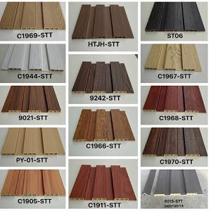 Ốp tường nhựa lam sóng giả gỗ TNG03 giá thi công 490.000đ/mét vuông