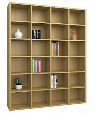 Kệ gỗ đứng để sách trang trí có 6 tầng TS65 KT: 120x200cm