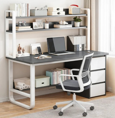Bàn học sinh có giá sách khung sắt BSKS08 