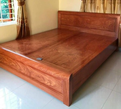 Giường ngủ gỗ hương đá tự nhiên hiện đại cao cấp GGN12 rộng 1m6
