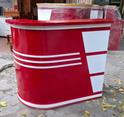 Bàn quầy lễ tân thu ngân giá rẻ  dài 1.2m BQG02