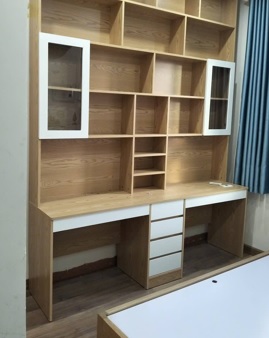 Bàn học đôi có giá sách BGKS31