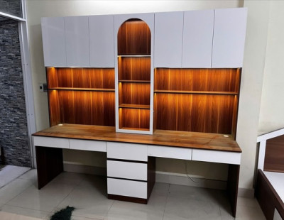 Bàn học bàn làm việc có giá sách BGKS39