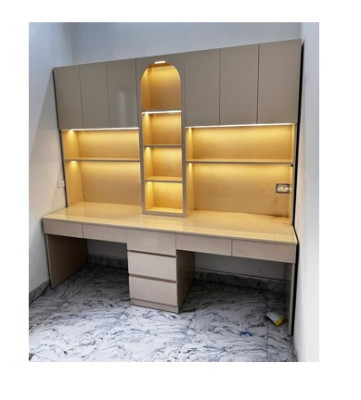 Bàn học bàn làm việc có giá sách BGKS39 - tặng kèm đèn led
