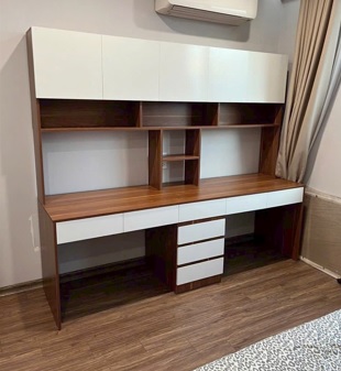 Bàn học đôi có giá sách BGKS40