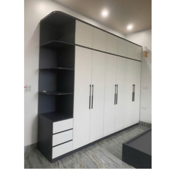 Tủ quần áo to nhiều ngăn gỗ công nghiệp MDF dài 2,4m TAG79