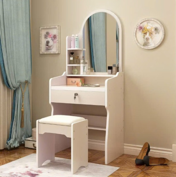 Bàn trang điểm gỗ MDF mini nhỏ gọn giá rẻ BPG22