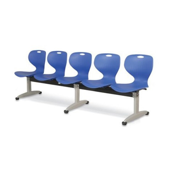 Ghế phòng chờ 2,3,4,5 chỗ ngồi mặt nhựa chân sơn tĩnh điện NT190 GC02