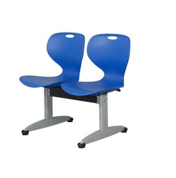 Ghế phòng chờ 2,3,4,5 chỗ ngồi mặt nhựa chân sơn tĩnh điện NT190 GC02