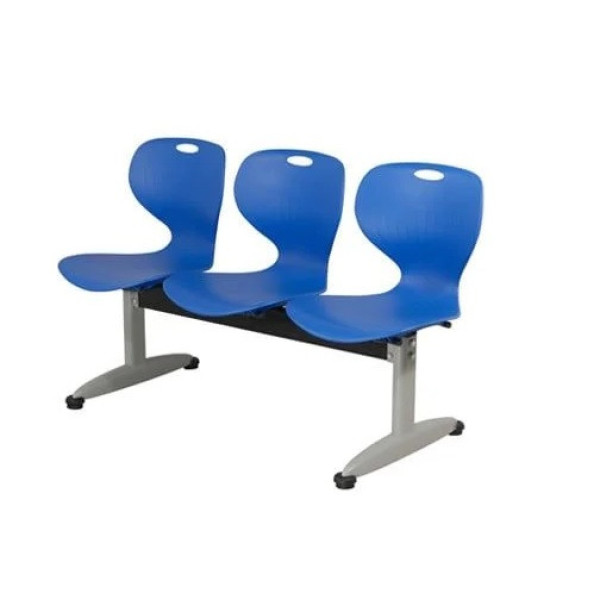 Ghế phòng chờ 2,3,4,5 chỗ ngồi mặt nhựa chân sơn tĩnh điện NT190 GC02