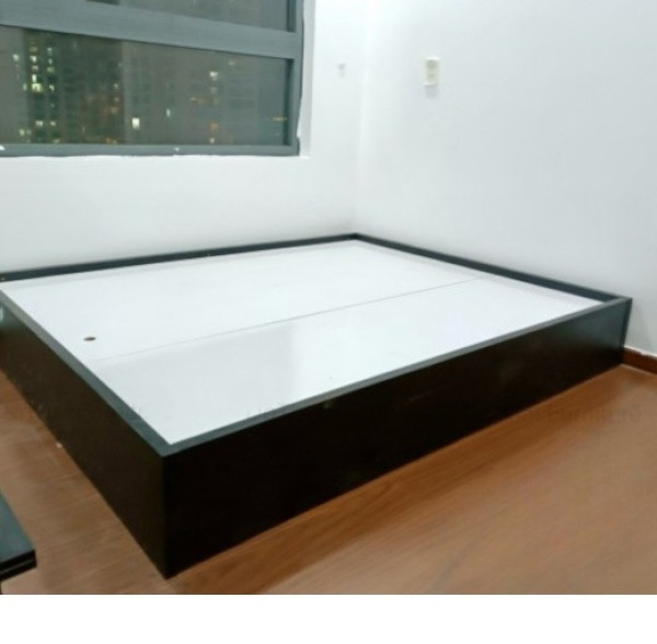 Giường ngủ hộp gỗ công nghiệp MDF không đầu giường GN79