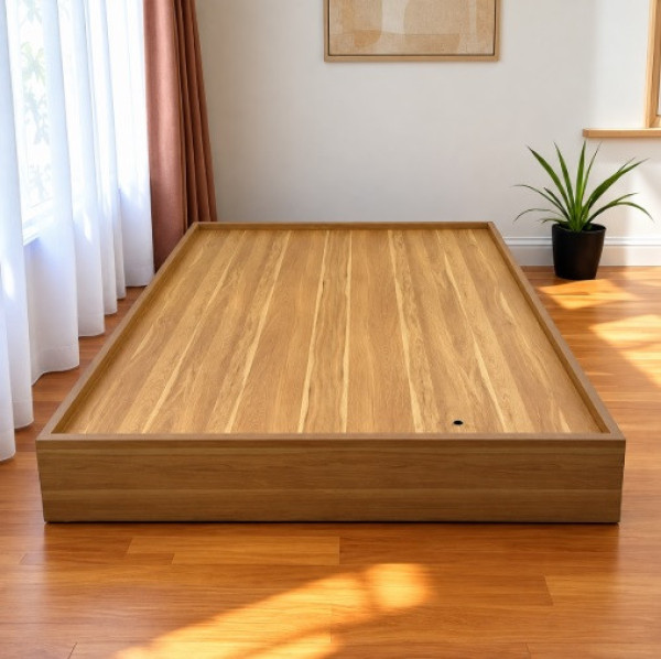 Giường ngủ hộp gỗ công nghiệp MDF không đầu giường GN79