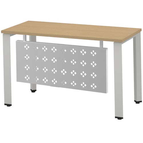 Bàn làm việc bằng sắt mặt gỗ không hộc HR140C6